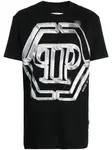 Футболка с логотипом Philipp Plein, черный - фото