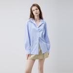 ELLE Рубашка Women's Blue Lapel Moderate - фото 6