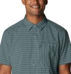 Мужская рубашка Columbia Twisted Creek II с коротким рукавом, Metal Basic Stripe - фото 4