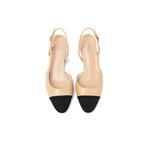 Туфли на высоком каблуке женские бежевый/черный Comely - фото 3