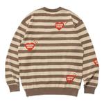 Футболка striped long sleeve knit sweater 'beige' Human Made, бежевый - фото 2