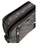 Сумка мужская Guess через плечо с монограммой логотипа, черный - фото 3