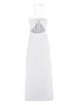 Платье с вырезом на шее Federica Tosi, белый - фото