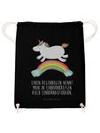 Спортивная сумка Mr & Mrs Panda Sportbeutel Einhorn Regenbogen, черный - фото 2