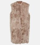 Жилет из овчины Dolce&Gabbana, бежевый - фото