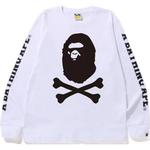 Bape Crossbone лонгслив A BATHING APE, черный - фото 4