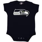 Темно-синее боди с логотипом команды Seattle Seahawks для новорожденных Outerstuff - фото