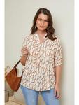Блуза Curvy Lady, бежевый - фото