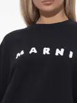 Толстовка с вышитым логотипом Marni, черный - фото 5