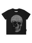 Футболка Philipp Plein Strass Skull, черный - фото