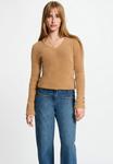 Джемпер Morgan LONG-SLEEVED WITH FLUFFY, Camel - фото