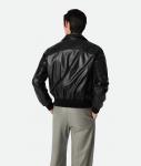 Leather nappa blouson BOTTEGA VENETA, черный - фото 3