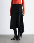 Черная юбка миди «два в одном» с нижним слоем & Other Stories - фото 4
