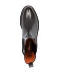 Santoni лакированные ботинки челси, серый - фото 4