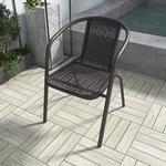 Fantasy Кресло из ротанга для улицы, черное бордо - фото