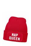 Шапка MoonWorks MIT PATCH SPRUCH NAP QUEEN STATEMENT, Rot/Red - фото 3