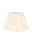 Шорты с отделкой в рубчик Bonpoint, желтый - фото