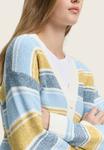 Кардиган TOM TAILOR DENIM Cardigan, Blue Yellow Stripe/Blue - фото 4