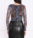 Боди женское Desigual с узором, черный - фото 4