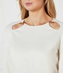 Свитер Twin-Set Loose Fit, белый - фото 4