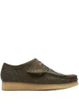 Ботинки Wallabee Olive Combination Clarks, зеленый - фото