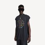 BALENCIAGA Мужская майка без рукавов Spiral Crest в выцветшем черном цвете - фото 5