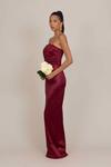 Платье WAL G TALL TALLY BANDEAU MAXI, Wine/Bordeaux - фото