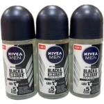 Мужской черный и белый невидимый дезодорант шариковый 50 мл, Nivea - фото