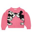 Свитер Disney intarsia из шерсти Monnalisa, Sachet Pink - фото