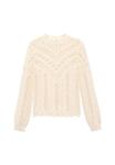 Джемпер Mango WITH OPENWORK DETAILS, Off-White - фото 5