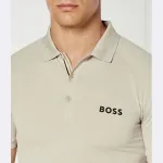 Рубашка-Поло узкого кроя Boss, бежевый - фото 4