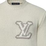 Lv Intarsia Crewneck LOUIS VUITTON, белый - фото 5