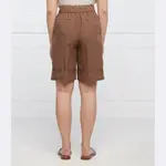 Льняные шорты стандартного кроя Peserico, коричневый - фото 3