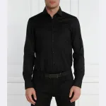 Kenno рубашка узкого кроя Hugo, черный - фото