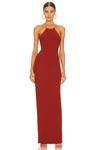 Платье Nookie Lexi Chain Gown, цвет Rust - фото