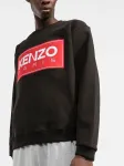 Толстовка с вышитым логотипом KENZO, черный - фото 3