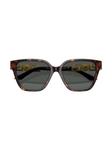 Versace Eyewear солнцезащитные очки Greca в оправе 'бабочка', коричневый - фото 5