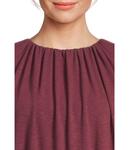 Топ Michael Stars Sona Long Sleeve Bubble Top, Beetroot - фото 4