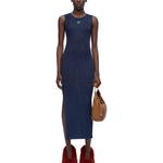 Платье без рукавов женское темно-синее Loewe - фото 2