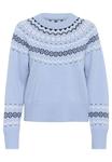Джемпер Part Two Jumper, Soft Chambray Jacquard/Light Blue - фото 6
