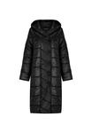 Стеганое пальто Eva в мерцающем дизайне Freshlions, черный - фото