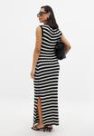 Платье NA-KD Maxi dress, Stripe/Black - фото 4