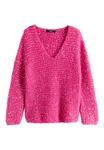 Джемпер Next V-NECK CHUNKY, Bright Pink/Pink - фото 5