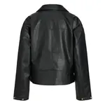 Куртка Jack & Jones Frida Biker leather, черный - фото 2