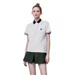 Футболка поло женская яркая кремово-белая MLB - фото 9