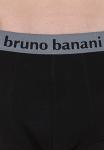 Трусы Bruno Banani Retro Short/Pant Flowing, цвет Schwarz/Grau Melange - фото 4