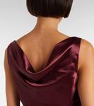 Миди-платье без бретелек Ferragamo, Plum - фото 6