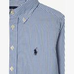 Хлопковая рубашка с длинными рукавами с вышитым логотипом 5–16 лет Polo Ralph Lauren, белый - фото 2
