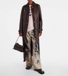 Кожаное пальто Acne Studios, Chocolate Brown - фото 2