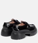 Лакированные лоферы wallaviv с пряжкой и стразами Roger Vivier, черный - фото 3